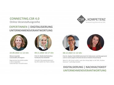 Connecting.CSR 4.0 mit vier Top-Expertinnen